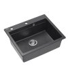 Quadron Kurt 110 zlew kuchenny granitowy czarny 59,5x50 cm